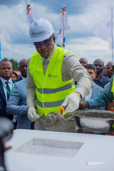 RDC Mbuji Mayi inauguration des travaux de construction de laérogare